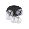 Lampa sufitowa NILOS Black/Gold 5xG9