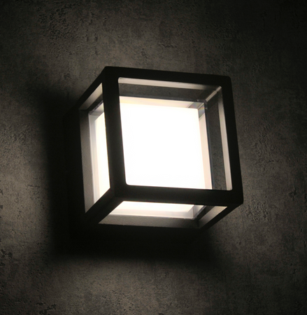 Kinkiet ogrodowy Oprawa Elewacyjna Led 12W 4000K czarny 