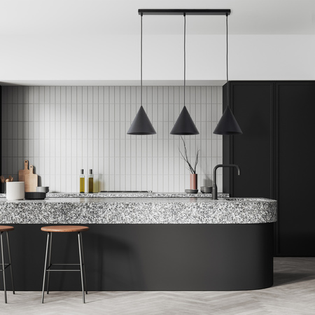 Lampa wisząca CONO Black 3xE27 L listwa