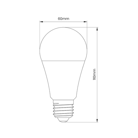 Inteligentna żarówka LED E27 A60 10W Smart RGBW + Pilot