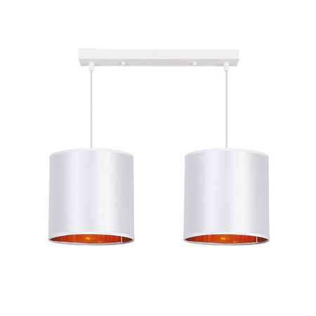 Lampa wisząca biała listwa 2xE27 Atlanta 32-00644