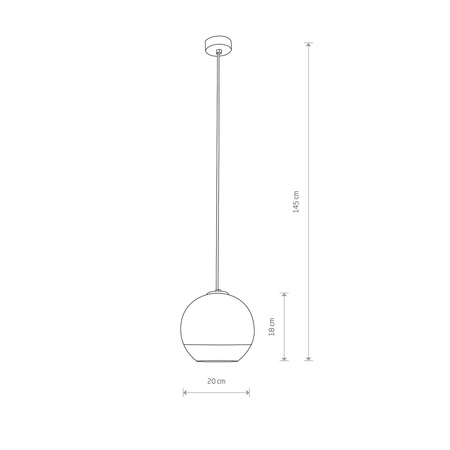 Nowodvorski Lampa wisząca chrom GLOBE PLUS S 