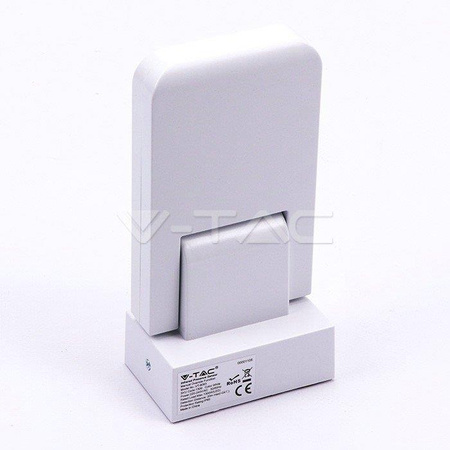 Czujnik Ruchu Podczerwień Ścienny Biały 360st 1000W LED V-TAC VT-8083-W