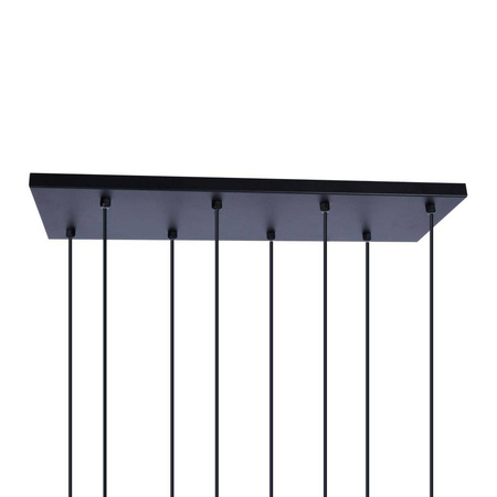 Duża, dekoracyjna, czarna lampa wisząca do jadalni K-4863 z serii GELATO