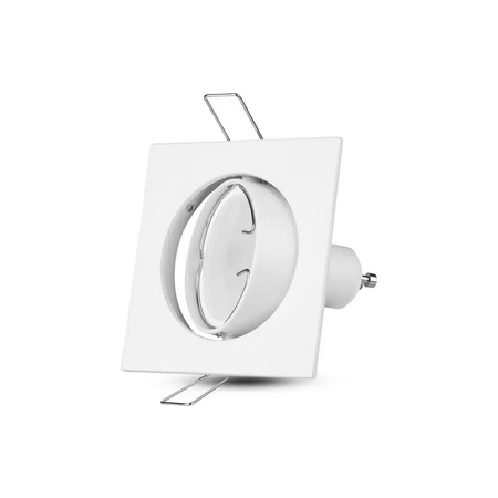 Oczko V-TAC GU10 Kwadrat Ruchome Białe VT-779-WH-SQ