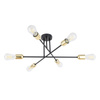 Lampa sufitowa VISTA Gold 6xE27