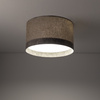 Nowodvorski Lampa sufitowa plafon LAGO S tkanina  2xE27 wys.20cm szer.35cm | Szary 11679