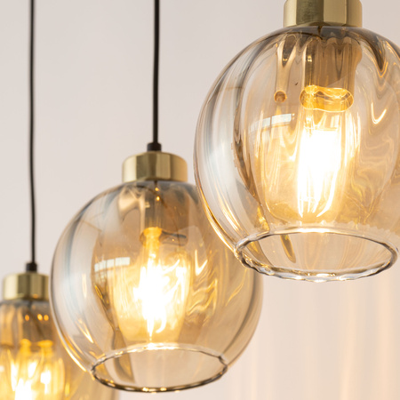 Lampa wisząca DEVI Amber 3xE27 listwa 