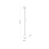 Tk Lighting TRACER TRÓJOBWODOWY TOP BLACK lampa wisząca 1xGU10