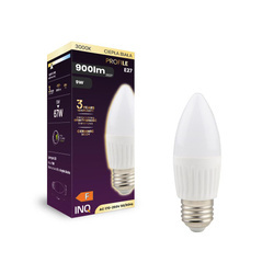 Żarówka LED C37 E27 PROFI 9W świeczka 900lm 3000K ceramika INQ