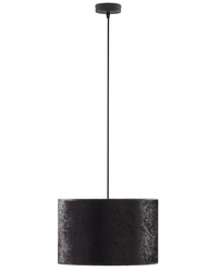 Lampa wisząca  Tercino Black 3xE27 welurowa 50cm