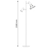 Lampa podłogowa LED BERG Biała 3000K