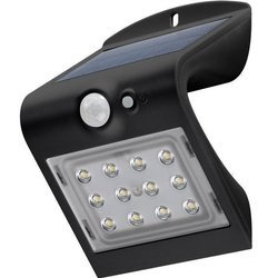 Lampa solarna Kinkiet LED 1,5W z czujnikiem ruchu i zmierzchu czarny