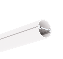 Profil aluminiowy JAZ-DUO do budowy opraw wiszących okrągły srebrny anodowany KLUŚ 3m