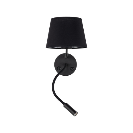 MAJA BLACK KINKIET 2 E27 + G9