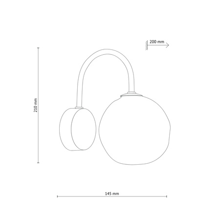 LAVA BROWN KINKIET 1xG9