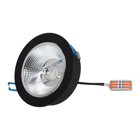 Oprawa podtynkowa Redondo Czarny 1xAR111 GU10