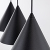 Lampa wisząca CONO Black 3xE27 S listwa