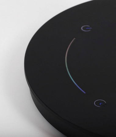 Czarna, solidna lampka biurkowa K-BL1237 CZARNY z serii DINO