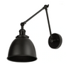 Kinkiet metalowy regulowany Rustic czarny mat 1xE27 Vintage Loft