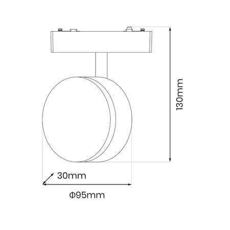 Slim Magnetic Track Biały 9W LED Tuya CCT