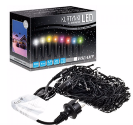 Kurtynka świetlna 120 LED SOPLE multikolor IP44 5mb
