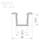 LED P18-1 Profil 2000 mm biały lakierowany (nr kat 8618111)