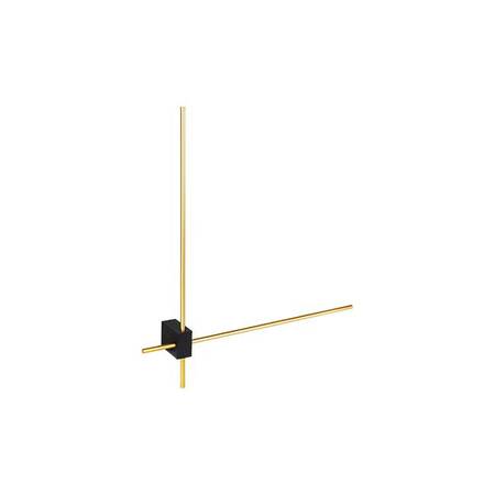 Kinkiet ścienny led Como 12W 2x60cm złoty