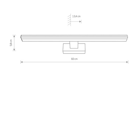 Nowodvorski Kinkiet chrom PICASSO LED 8131