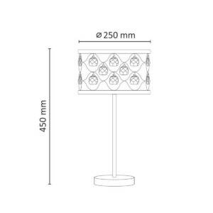 Lampa stołowa z kryształkami VEJLE E27