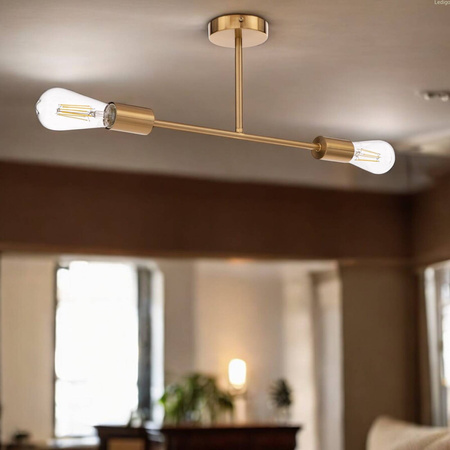 Lampa sufitowa Multi Patyczak złota 2xE27