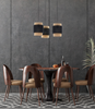 Lampa wisząca  Boho Black 3xE27 pająk