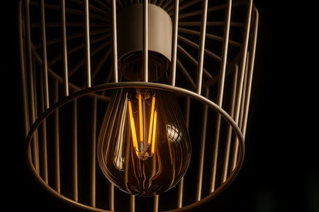 Lampa wisząca beżowy kapelusz KP-21 BEŻ z serii KAPELUSZ