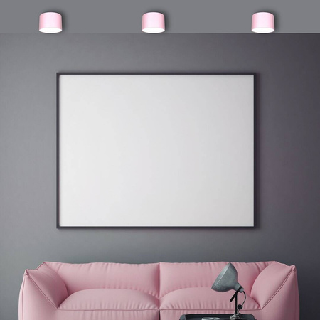 Lampa sufitowa DIXIE Pink/White  1xGX53