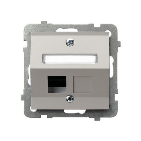 Ospel Sonata Kaszmir Obudowa gniazda pojedynczego typu Keystone skośna GPK-1RS/p/82