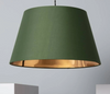 Lampa Wisząca z Tkaniny Baharia zielono złota