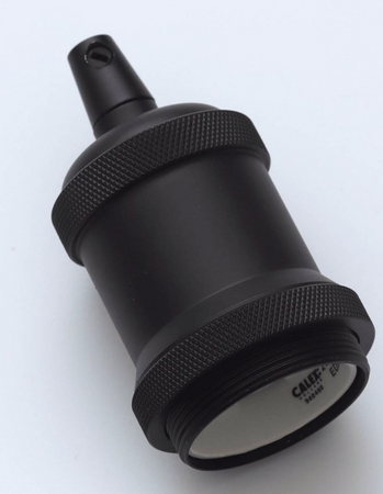 Metalowa oprawka dekoracyjna Loft dla żarówki E27 czarny mat