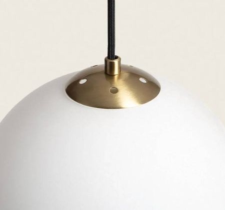 Lampa Wisząca z Metalu i Szkła Moonlight Brass 1xE27