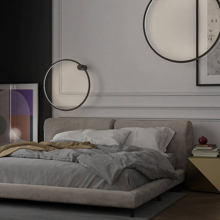 Mirror kinkiet mały czarny LP-999/1W S BK
