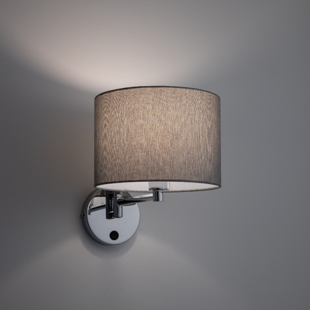 Kinkiet regulowany z włącznikiem szary HOTEL MOOD Nowodvorski 11788