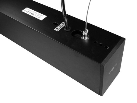 Oprawa Led podwieszana 40W biurowa 3000K ciepła IP40 srebrna