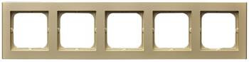 Ramka pięciokrotna Sonata Ospel Szampański złoty IP20