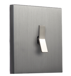 Włącznik podtynkowy krzyżowy TOGGLICA DEUCE kwadratowy NIKIEL SZCZOTKOWANY