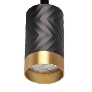 Lampa ścienno-sufitowa ARRAS 3 czarno-złota GU10