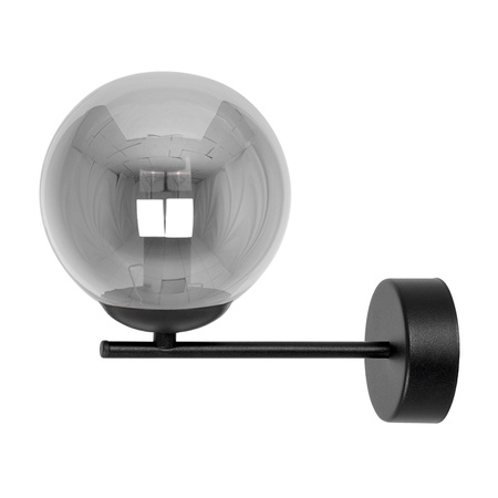 Minimalistyczny kinkiet z grafitowym kloszem K-5307 z serii GAMMA