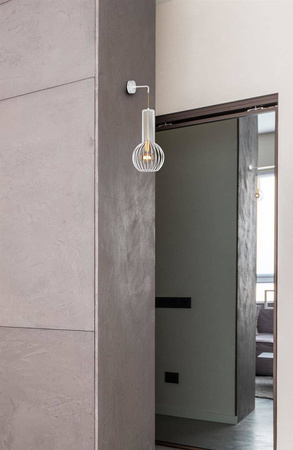 Kinkiet ze złotą oprawką w stylu rustykalnym K-4528 z serii ARVI WHITE