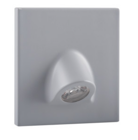 Oprawa schodowa 12V DC oczko 0,7W szara neutralna 4000K