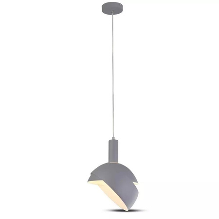 Oprawa Zwieszana V-TAC E14 Aluminium Klosz Szary VT-7100-G 5 Lat Gwarancji
