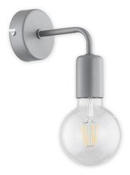 Metalowy kinkiet Maris szary matowy 1 x E27