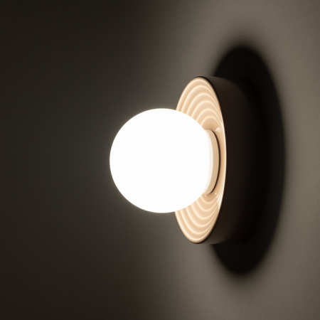 Kinkiet ceramiczny CLAY S 1xG9 okrągły szary Nowodvorski 11748